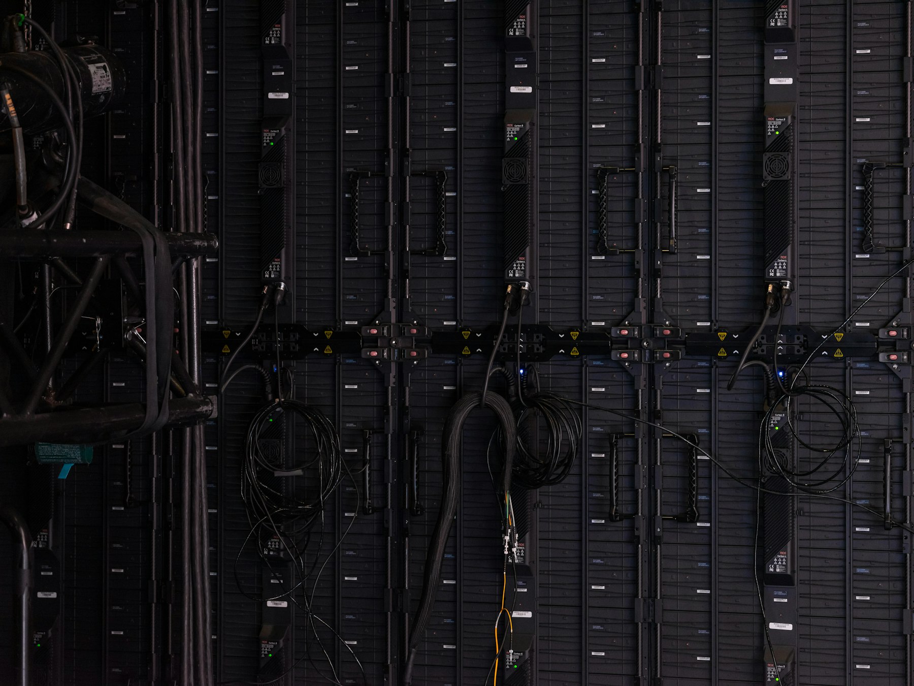Professional equipment racks and infrastructure used to support secure, reliable building systems.